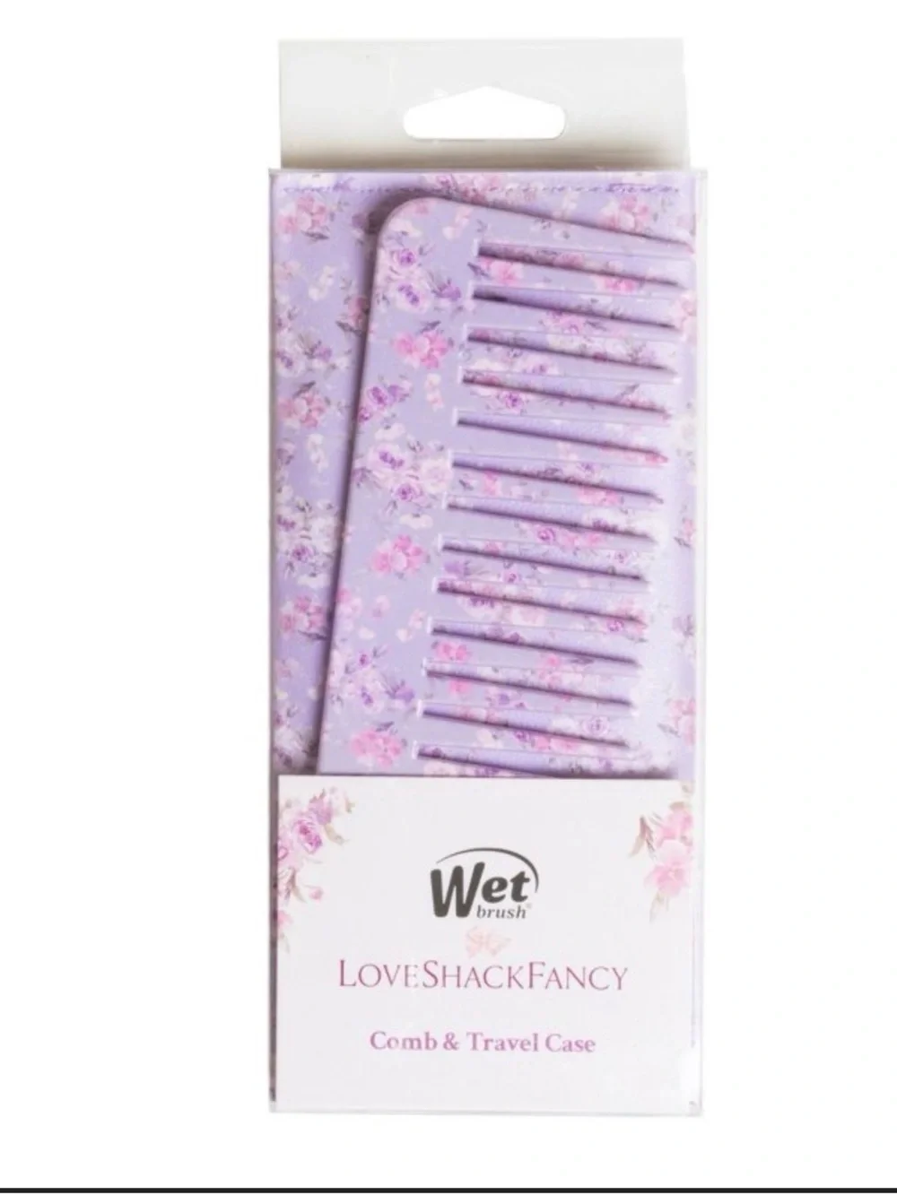 LoveShackFancy Wide-Tooth Comb - in Happy Thoughts Hibiscus 💜🎀